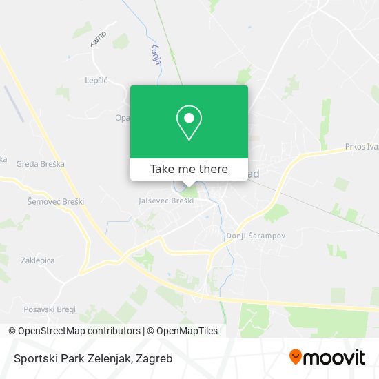 Sportski Park Zelenjak map