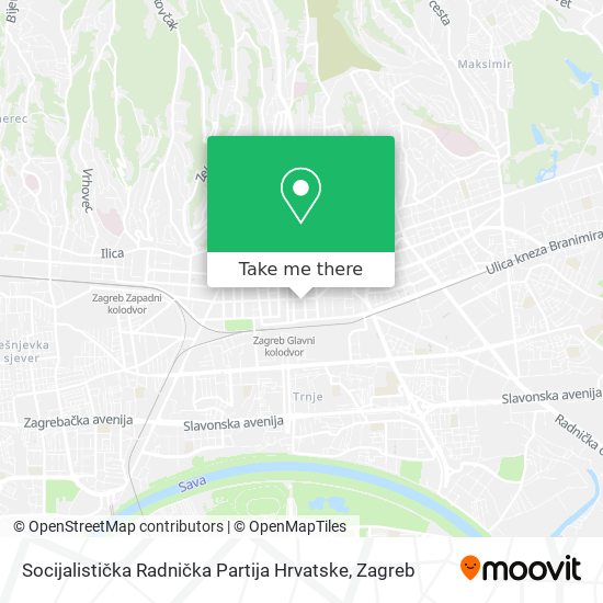 Socijalistička Radnička Partija Hrvatske map