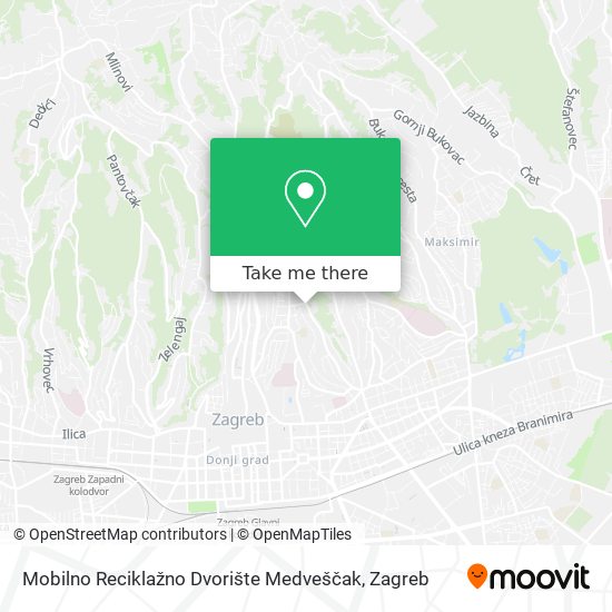 Mobilno Reciklažno Dvorište Medveščak map