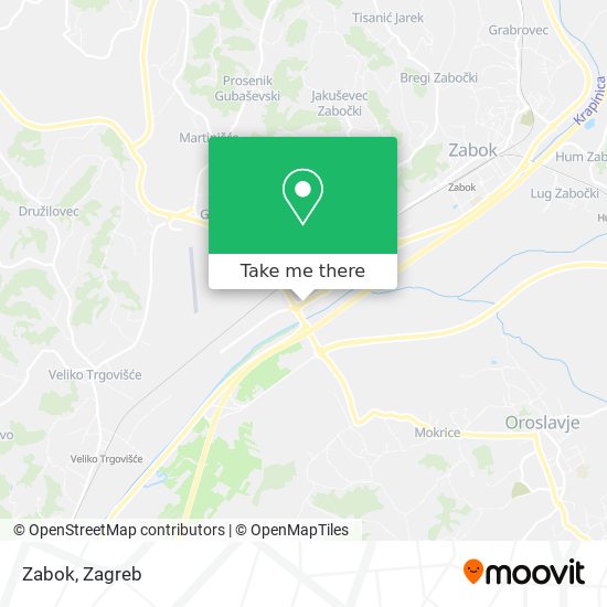 Zabok map