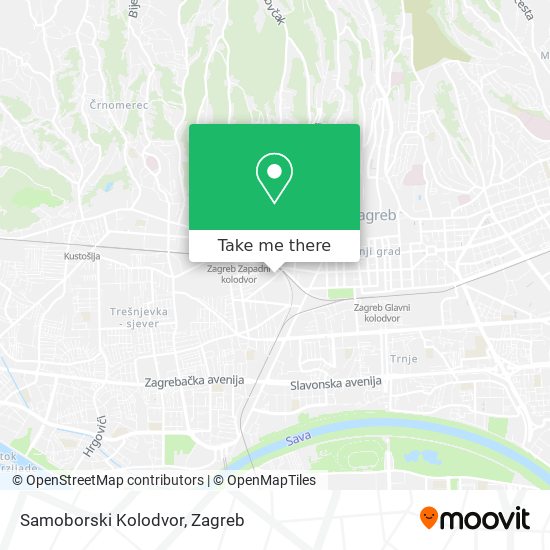 Samoborski Kolodvor map
