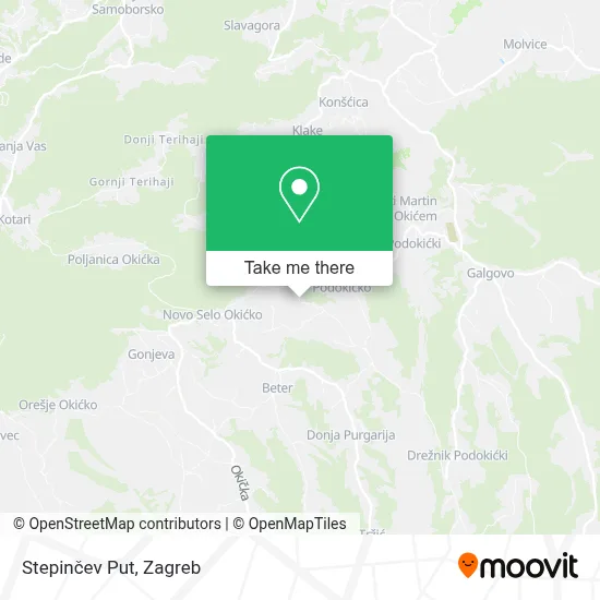 Stepinčev Put map