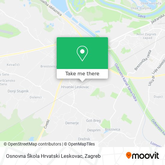 Osnovna Škola Hrvatski Leskovac map