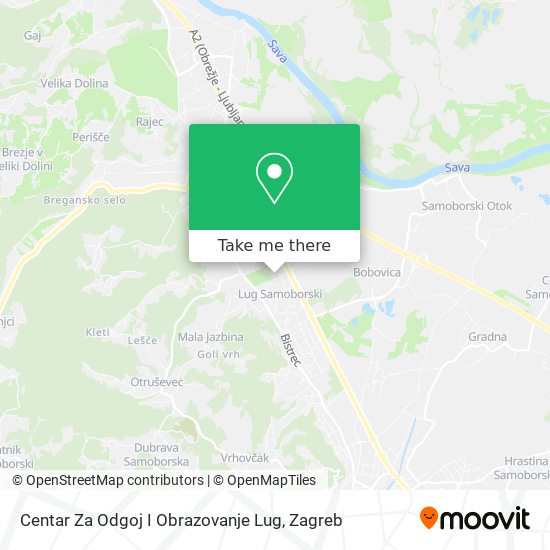 Centar Za Odgoj I Obrazovanje Lug map