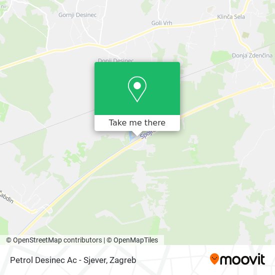 Petrol Desinec Ac - Sjever map
