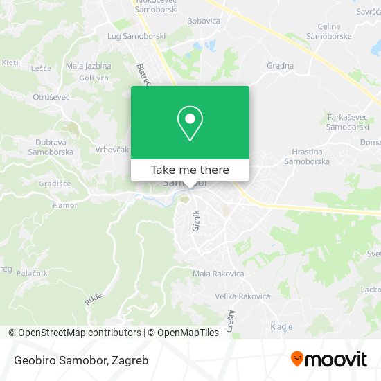 Geobiro Samobor map