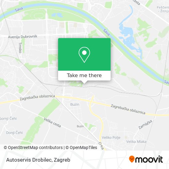 Autoservis Drobilec map