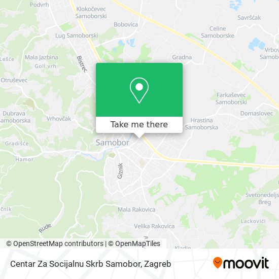 Centar Za Socijalnu Skrb Samobor map