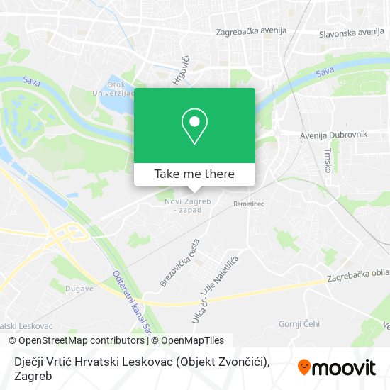 Dječji Vrtić Hrvatski Leskovac (Objekt Zvončići) map