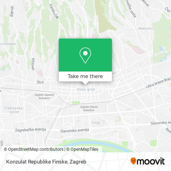 Konzulat Republike Finske map