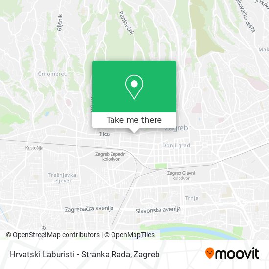 Hrvatski Laburisti - Stranka Rada map