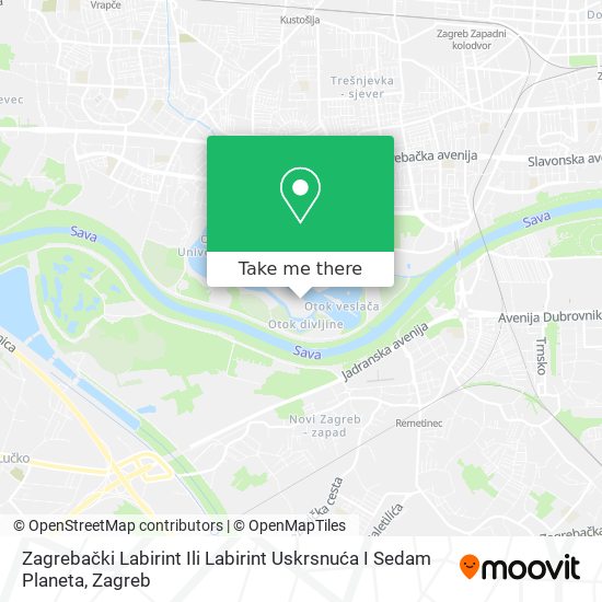 Zagrebački Labirint Ili Labirint Uskrsnuća I Sedam Planeta map