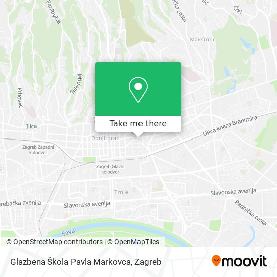 Glazbena Škola Pavla Markovca map