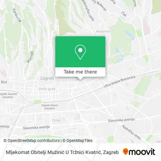 Mljekomat Obitelji Mužinić U Tržnici Kvatrić map