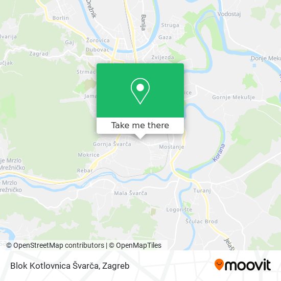 Blok Kotlovnica Švarča map