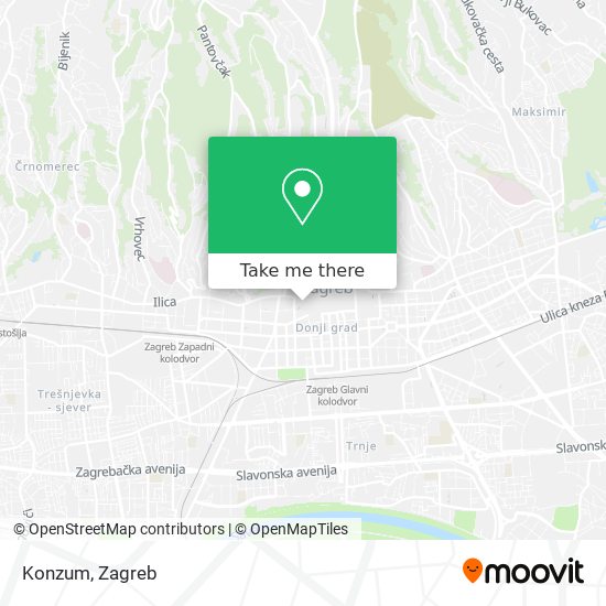 Konzum map