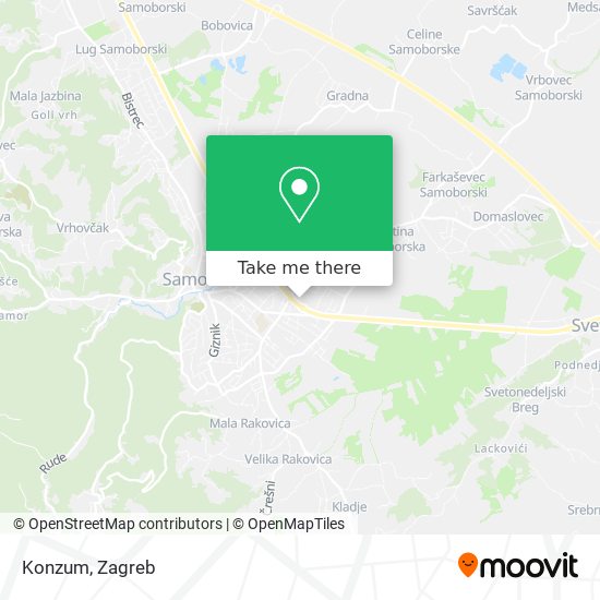 Konzum map