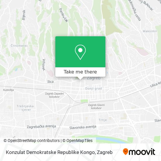 Konzulat Demokratske Republike Kongo map