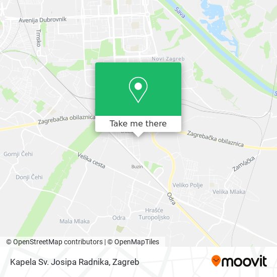 Kapela Sv. Josipa Radnika map