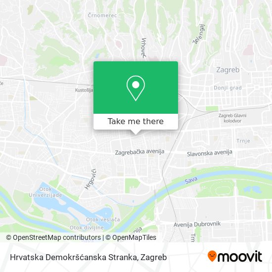 Hrvatska Demokršćanska Stranka map