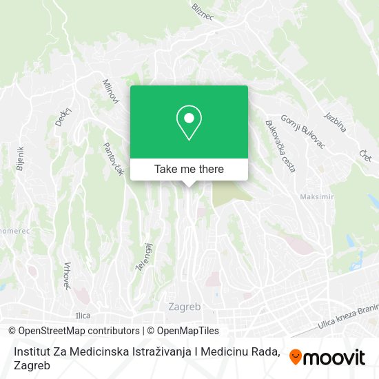 Institut Za Medicinska Istraživanja I Medicinu Rada map