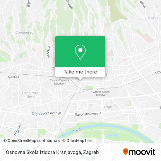 Osnovna Škola Izidora Kršnjavoga map