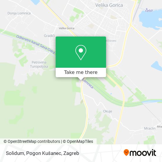 Solidum, Pogon Kušanec map