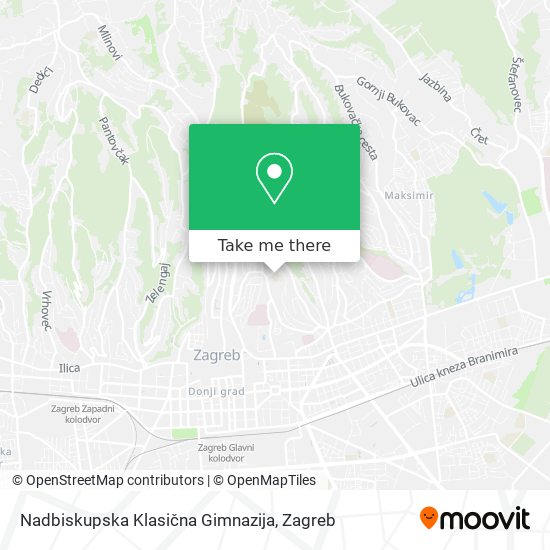 Nadbiskupska Klasična Gimnazija map