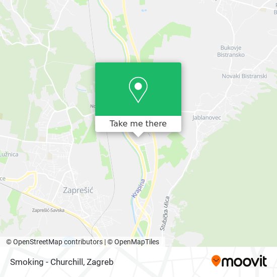 Smoking - Churchill map