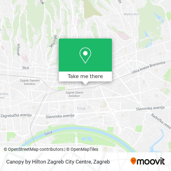 Canopy by Hilton Zagreb City Centre map