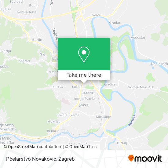 Pčelarstvo Novaković map
