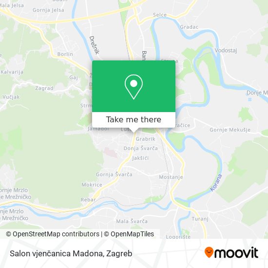 Salon vjenčanica Madona map