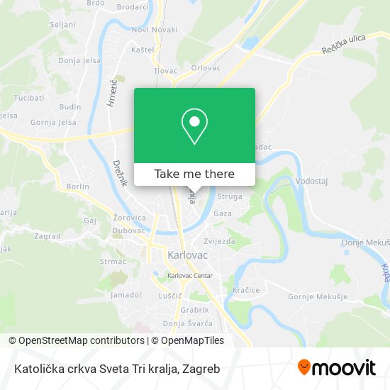 Katolička crkva Sveta Tri kralja map