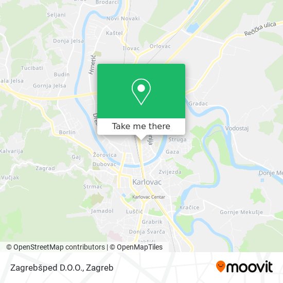 Zagrebšped D.O.O. map