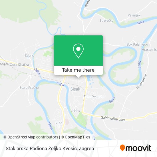 Staklarska Radiona Željko Kvesić map