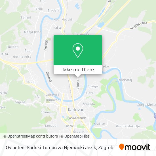 Ovlašteni Sudski Tumač za Njemački Jezik map