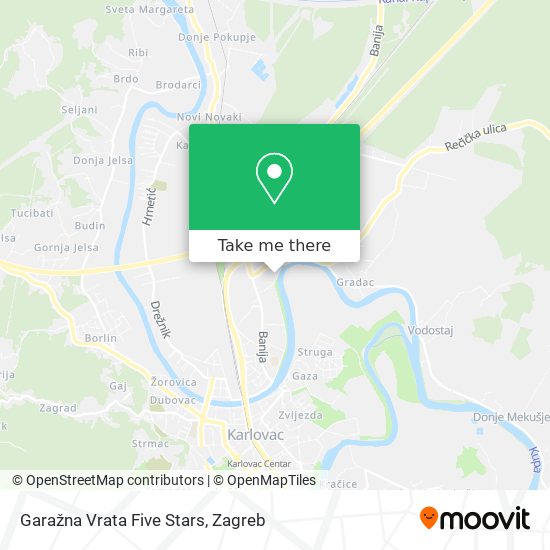 Garažna Vrata Five Stars map