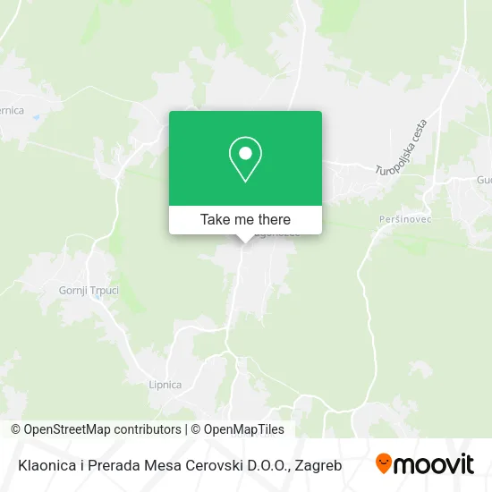 Klaonica i Prerada Mesa Cerovski D.O.O. map
