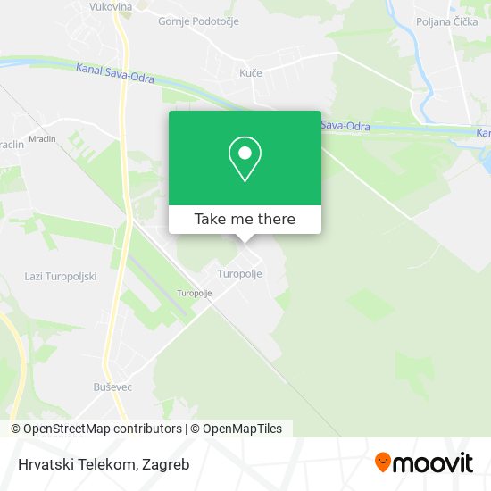 Hrvatski Telekom map