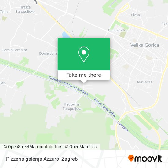 Pizzeria galerija Azzuro map
