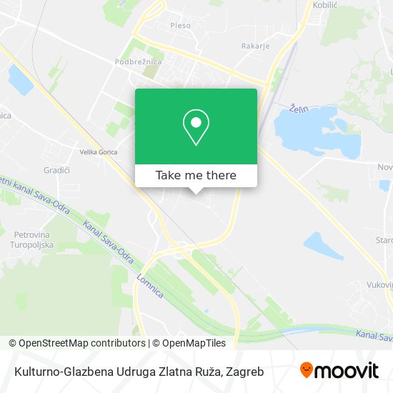 Kulturno-Glazbena Udruga Zlatna Ruža map