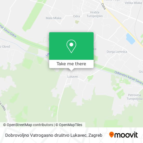 Dobrovoljno Vatrogasno društvo Lukavec map