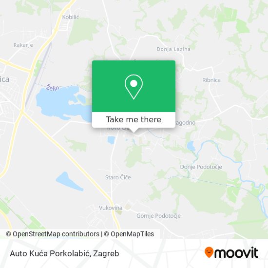 Auto Kuća Porkolabić map