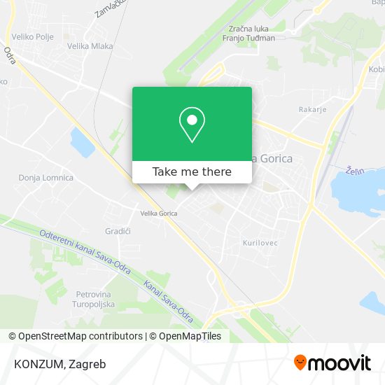 KONZUM map