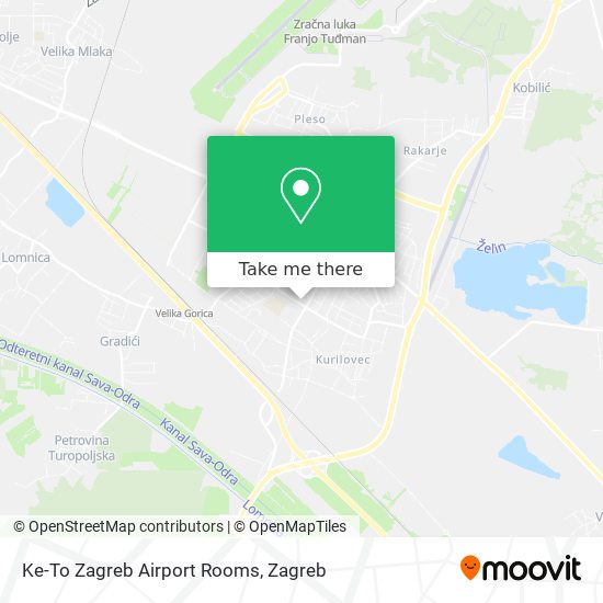 Ke-To Zagreb Airport Rooms map