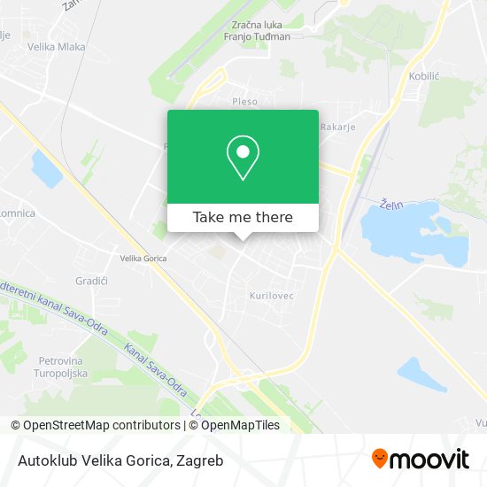 Autoklub Velika Gorica map