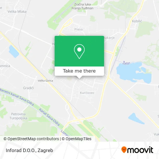 Inforad D.O.O. map