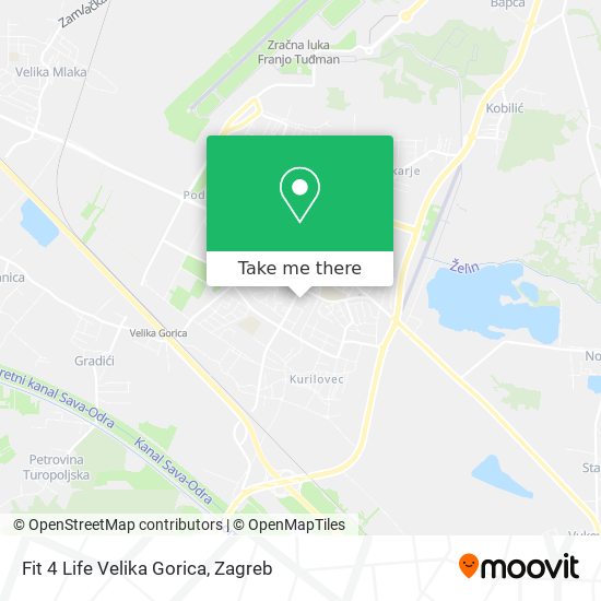 Fit 4 Life Velika Gorica map