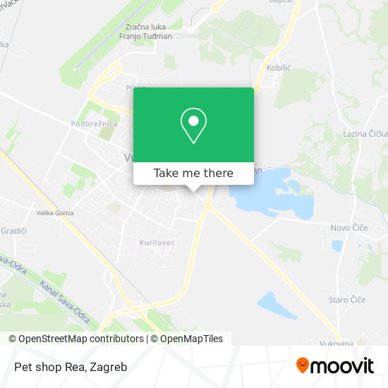 Pet shop Rea map