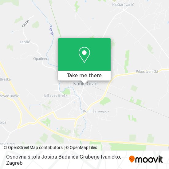Osnovna škola Josipa Badalića Graberje Ivanićko map